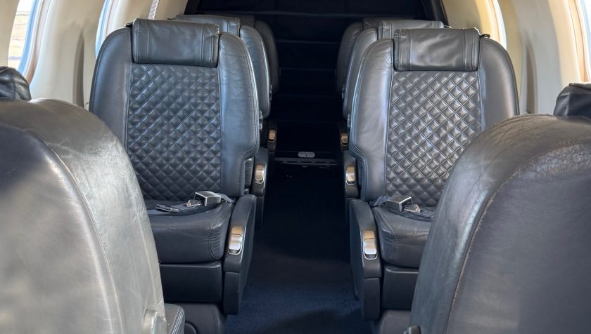 Interior facing aft