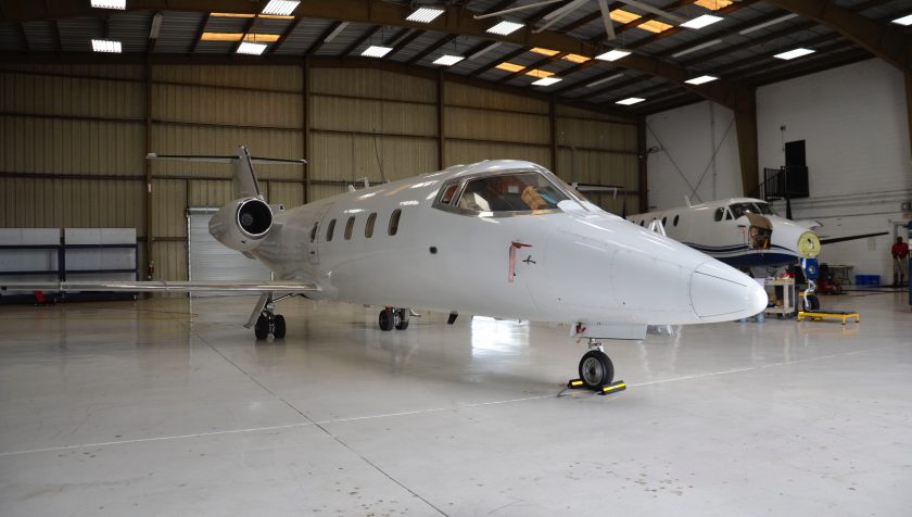 Lear 55 N855NC - Front 3