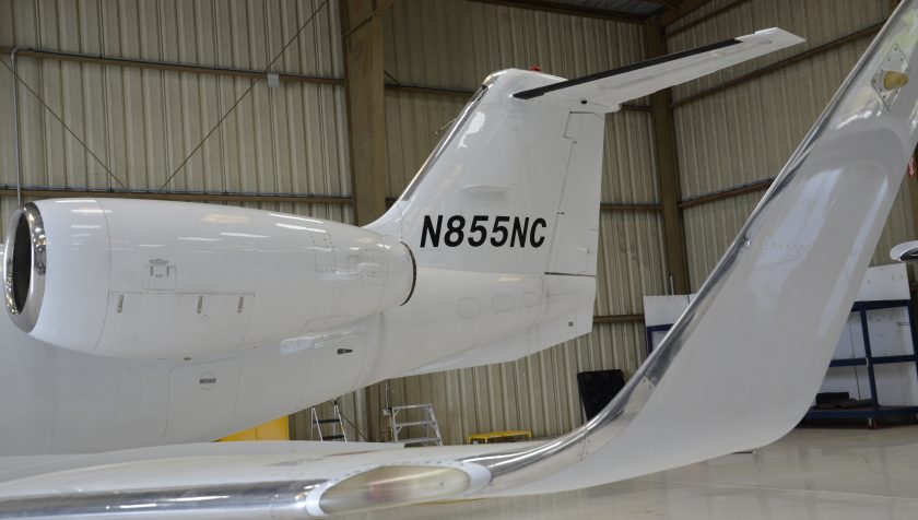 Lear 55 N855NC - Tail 1